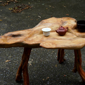 藝術造型原木茶盤桌